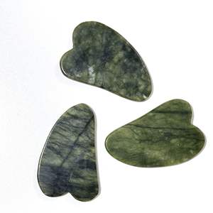 Ensemble rouleau de jade vert de Xiuyan et pierre Gua Sha pour le visage - Product Image 6