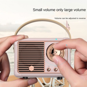 New Hot BT loa cổ điển âm nhạc cổ điển máy nghe nhạc âm thanh Stereo Di động trang trí <span class=keywords><strong>mini</strong></span> Loa du lịch âm nhạc loa không dây - Product Image 6