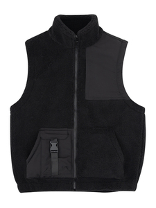 Aoyema alta calidad moda Color sólido mujeres Casual abrigo al aire libre cálido Polar Fleece <span class=keywords><strong>H</strong></span>-tipo <span class=keywords><strong>sin</strong></span> <span class=keywords><strong>mangas</strong></span> abrigo - Product Image 4
