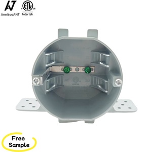Caja eléctrica <span class=keywords><strong>de</strong></span> techo <span class=keywords><strong>de</strong></span> plástico redondo Octágono certificado CETL <span class=keywords><strong>de</strong></span> Canadá, sin junta, caja <span class=keywords><strong>de</strong></span> dispositivo gris, soporte <span class=keywords><strong>de</strong></span> caja <span class=keywords><strong>de</strong></span> conexiones eléctricas - Product Image 1