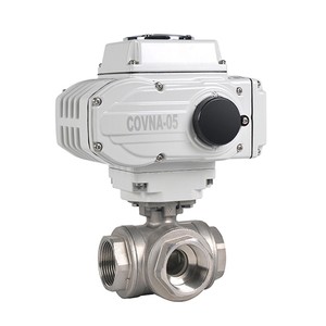 Válvula de Bola Motorizada COVNA DN25 24V de 3 Vías, Puerto T o Puerto L, PVC/UPVC - Product Image 5
