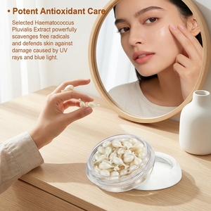 Sérum hydratant et revitalisant à la fullerène et au placenta, en capsules, pour soins de la peau, marque privée OEM Beauty Supply - Product Image 1