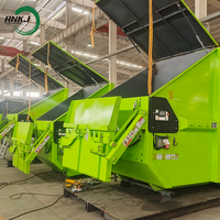 Compacteur de déchets horizontal intégré en acier automatique de haute qualité certifié CE, fourni directement par l'usine RNKJ