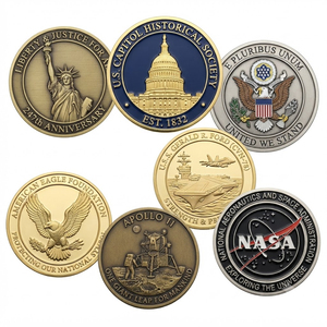 Moneda Conmemorativa de Aluminio de Alta Calidad Personalizada, Estilo Antiguo, Troquelada, con Logotipo de Armadura, para Recuerdo o Medalla. - Product Image 1