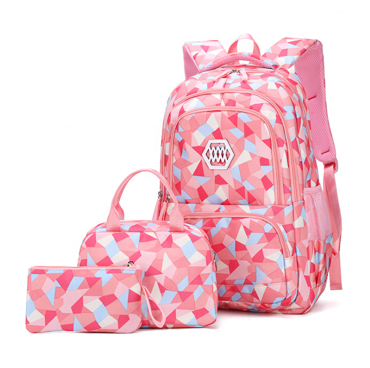 Cute Printing 3-Piece Kids School Bag Set