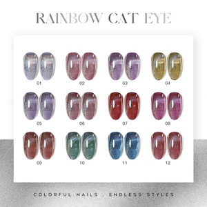 JTING Vernis Gel Effet Œil de Chat Arc-en-ciel 12 Couleurs, Conception Personnalisable, OEM/ODM, Sans HEMA ni TPO, Fournitures d'Art Ongulaire en Gros - Product Image 4