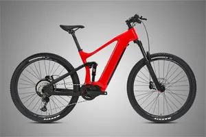 Bicicleta eléctrica de conducción media de carbono MTB ebike DE SUSPENSIÓN COMPLETA eMTB bicicleta eléctrica de montaña bicicleta eléctrica de 29 pulgadas SUSPENSIÓN COMPLETA eléctrica