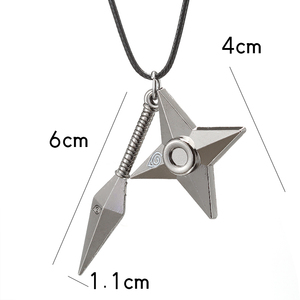 <span class=keywords><strong>Collier</strong></span> pendentif logo Konoha et montre épée de 4ème génération en alliage vintage, style anime, vente en gros, produit phare - Product Image 2