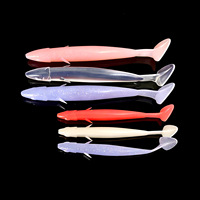 Leurre souple bionique ailé en TPE phosphorescent avec queue en T, 15,5 cm, appât artificiel réaliste, 3 pièces, pour la pêche en mer et en eau salée