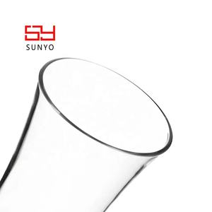 Claramente cristal personalizado forma de tulipán hecho a mano champán flauta copas champán para parejas conseguir Marri - Product Image 6