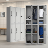 Casier de vestiaire démontable ZHENKE 2026 à 6 portes et 2 niveaux, haute qualité, pour SPA, prix abordable