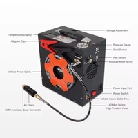 Compresseur d'air portable DIDEEP 8 kg pour bouteille de plongée, monté sur véhicule, norme UE, 110V/220V/12V, max 4500 PSI/300 BAR, accessoires de plongée
