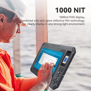 OEM T101B แล็ปท็อปแท็บเล็ตพีซีที่ทนทานแบบไบโอเมตริกซ์10.1 "แอนดรอยด์500nits ตัวอ่าน RFID ที่อ่านได้จากแสงแดดอุตสาหกรรม MTK - Product Image 2