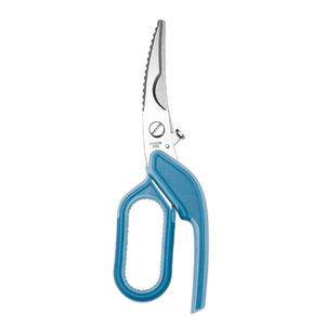 Kitchen Scissor Stainless Steel 9.5 Inch Blue Elbow Shape For Home Use - Product Image 4