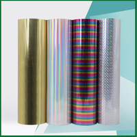 Láminas de Vinilo Brillante para Transferencia de Calor, en Paquetes, para Proyectos de Diseño Creativo, Película de Transferencia Metálica para Grabado Láser