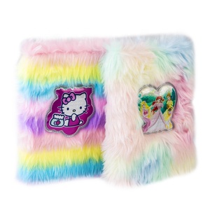 Personnalisé Fantaisie Arc-En-Ciel Couleur fille Cadeau Journal Animal De Bande Dessinée En Peluche <span class=keywords><strong>Cahier</strong></span> - Product Image 2