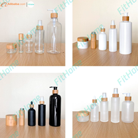 Flacon Pulvérisateur en Verre Cosmétique et Parfum 20ml 30ml 40ml 50ml 60ml 80ml 100ml 120ml 150ml, Blanc Noir Transparent Givré, Pompe 20/410 24/410