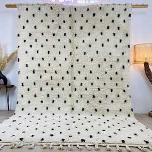 พรมปูพื้นลายแอ็บสแตรกต์สไตล์โมร็อกโกสุดหรูผ้าฝ้ายปรับขนาดได้ตามต้องการสำหรับการออกกำลังกายที่บ้านเทคนิคการทอผ้าปิกนิก - Product Image 3