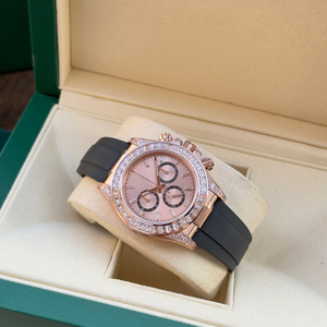 Montres de créateur pour hommes, montre de luxe multifonction 4131 chronographe avec diamants carrés en moissanite - Product Image 4