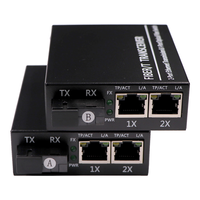 AOPRE CK-880GIS-20-2 1000M Ethernet Optic Fiber Media Converter 2 Port 20KM Perangkat Jaringan dengan Garansi 1 Tahun