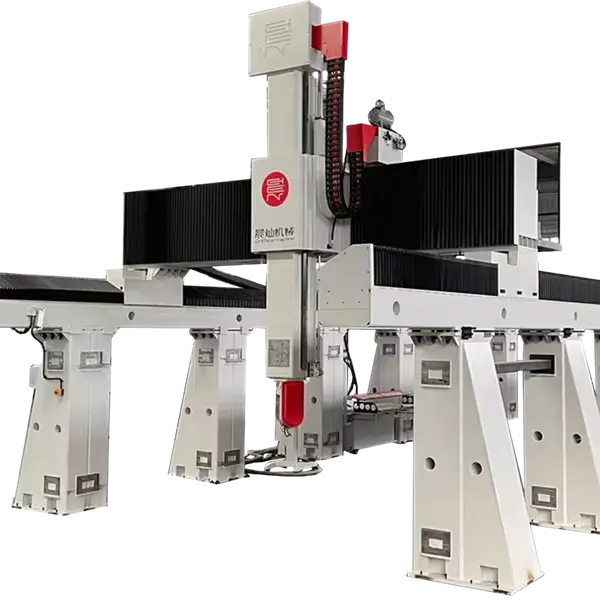 Molde de madeira em grande escala para fazer centro de fresadora CNC de 5 eixos