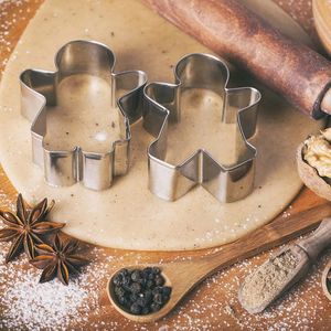 Gingerbread Man Flower/Square/Pumpkin Stainless Steel Eco-Friendly Dishwasher Safe 6-Piece Baking <b>Cookie</b> Cutters Custom Bulk - Product Image 4