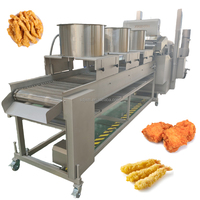 Productielijn voor automatische frituurapparatuur van roestvrij staal voor aardappelchips, frieten en maïs snacks
