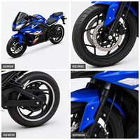 Motos électriques pour adultes OEM ODM pour les grossistes, logo personnalisé, boîte en bois, batterie au lithium, moteur sans balais 3000W, vitesse maximale 120KM
