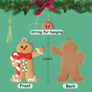 12 <span class=keywords><strong>d</strong></span>écorations de Noël en forme <span class=keywords><strong>d</strong></span>'hommes en <span class=keywords><strong>pain</strong></span> <span class=keywords><strong>d</strong></span>'épices, pendentifs pour sapin, <span class=keywords><strong>d</strong></span>écorations de Noël pour la maison, cadeau du Nouvel An 2026, Navidad <span class=keywords><strong>Noel</strong></span> - Product Image 5