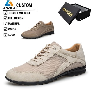 Baskets de jogging légères à lacets, basses, avec empeigne en mesh et daim synthétique. Chaussures décontractées respirantes, chaussures de course personnalisées - Product Image 1