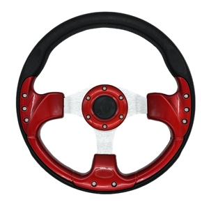 <span class=keywords><strong>12</strong></span>.5 인치 PU 유니버설 레드 수정 골프 카트 스티어링 휠 보트 스티어링 휠 - Product Image 1