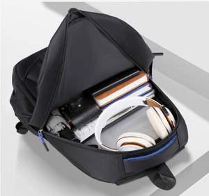 Sac à dos de voyage multifonctionnel pour homme avec logo personnalisé, fermeture éclair, sac pour ordinateur portable de loisirs pour le campus et les voyages en plein air - Product Image 5