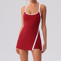Sportjurk met spaghettibandjes, naadloze, vochtregulerende, afslankende outfit, gymset, gepersonaliseerde jumpsuit, tenniskleding voor dames