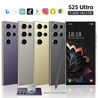 Teléfono Móvil S25 Ultra 5G LTE HD 16GB/1TB, Pantalla OLED de 7.3 Pulgadas, 120Hz, Carga de 65W, 8000mAh, Android 15, 108MP, Octa Core, 4G 5G LTE, Español