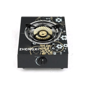 Fornello a Gas Singolo <span class=keywords><strong>Mini</strong></span> con Piano in Vetro Temperato da 7mm, Riscaldamento Rapido in <span class=keywords><strong>Ceramica</strong></span>, Alta Efficienza, Spegnimento Automatico, Vendita Diretta dalla Fabbrica - Product Image 1