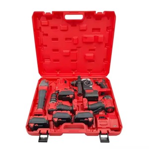 Bộ dụng cụ điện không dây 21V <span class=keywords><strong>Lithium</strong></span> pin, không chổi than, tùy chỉnh, gồm máy khoan & máy khoan búa, hỗ trợ tự làm, OEM - Product Image 1