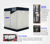 Compresor de Aire de Tornillo Industrial Xinlei XLAM100A de 100 HP, 75 kW, Accionamiento Directo, Alimentación de CA, Lubricado, Incluye Motor y Unidad de Aire, Nuevo