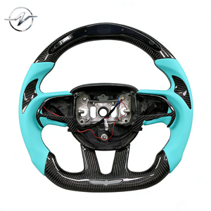 Volante Deportivo de Lujo en Fibra de Carbono Forjada con LED, 35 mm, 3/4 Radios, para Dodge Challenger SRT Hellcat Demon 392 Charger Hemi R/T Scat Pack - Product Image 1