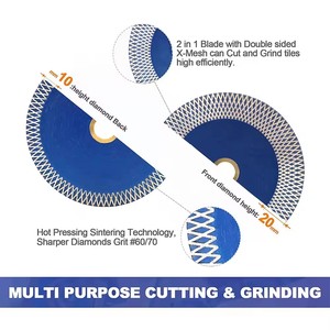 Disque de coupe et de meulage industriel en acier rapide diamanté X-Mesh Turbo 115MM/125MM, <span class=keywords><strong>lame</strong></span> de <span class=keywords><strong>scie</strong></span> de 5 pouces, OEM, garantie 3 ans - Product Image 5