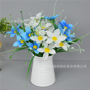 Bouquet d'orchidées artificielles Dongchen Crafts, fleurs en soie, style pastoral, décoration d'intérieur, arrangement en vase - Product Image 2