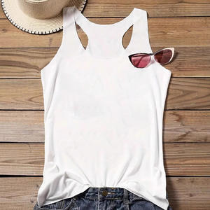 Camiseta sin mangas personalizada con estampado 2026 para mujer, cuello redondo, sexy, fresca, informal, estilo urbano, lisa - Product Image 4