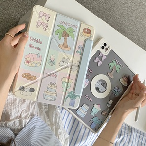 Nouvelle conception, étui de protection pour tablette antichoc avec séparation magnétique, motif chiot mignon Instagram, pour <span class=keywords><strong>iPad</strong></span> 5/6/<span class=keywords><strong>7</strong></span>/8/<span class=keywords><strong>9</strong></span>/Pro 2 3 - Product Image 6