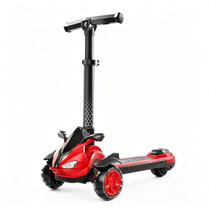 Skuter Lipat Modern Tiga Roda HT 816 Grosir, PU, 3 Pengaturan Kecepatan, Pedal Elektronik Pintar, Mainan Anak, Untuk Penggunaan Luar Ruangan - Product Image 3