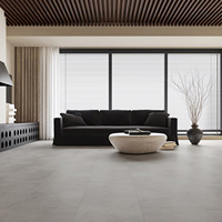 Carreaux de céramique gris ciment mat effet marbre 600x1200, modernes et minimalistes, antidérapants, pour murs et sols de salon et salle de bain