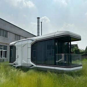 Casa Cápsula Espacial Panorámica de Lujo 2026, Casa Modular Prefabricada con Estructura de Acero y Aleación de Aluminio para <span class=keywords><strong>Hotel</strong></span>, Resort, Oficina, Villa - Product Image 1