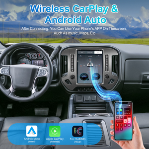Autoradio Android Tesla Style 12,1'' pour Chevrolet Silverado GMC <span class=keywords><strong>Sierra</strong></span> 2014 - 2018, GPS multimédia, CarPlay - Product Image 3
