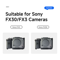 Cage pour appareil photo Poyinco FX30/FX3 pour appareils photo hybrides, en aluminium, anti-rayures, flexible, pour l'extension de la photographie et de la vidéo, protection