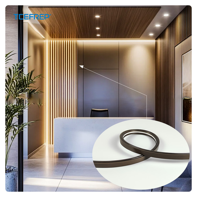 PERFECT IP20 Waterproof LED Wall Panel Strip 24V Full Black Neon Diode 2700/6500K Optional Board Slat Metal Wall 5-Year Warranty