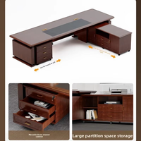 Bureau de patron de style chinois moderne haut de gamme nouveau mobilier de bureau de chaise de direction pour le président