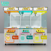 Machine à griffes transparente en métal, machine d'arcade commerciale à monnayeur à fort potentiel de revenus, machine à griffes à prix, thème personnalisé OEM ODM